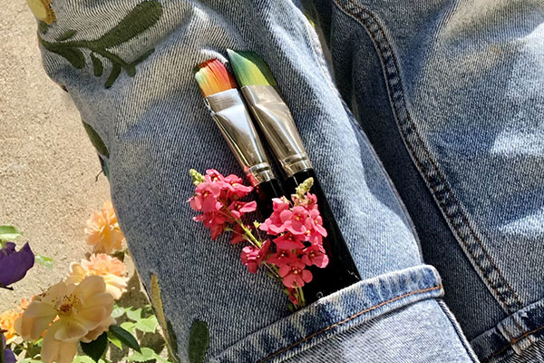 Bodypainting München Schminkpinsel